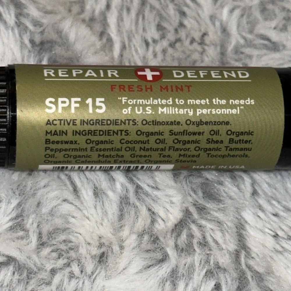 Duke Cannon Cannon Balm Tactical Lip Protectant SPF 15 Fresh Mint 0.56oz Large